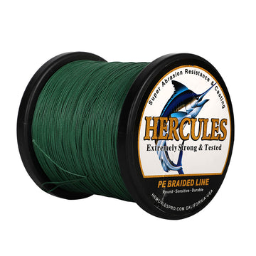 HERCULES 500M 547Yds Green 10lb-420lb PE Braid Fishing Line 12 Strands HERCULES